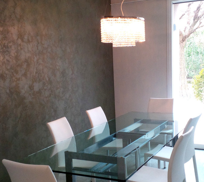 Cristalli di luce in sala pranzo